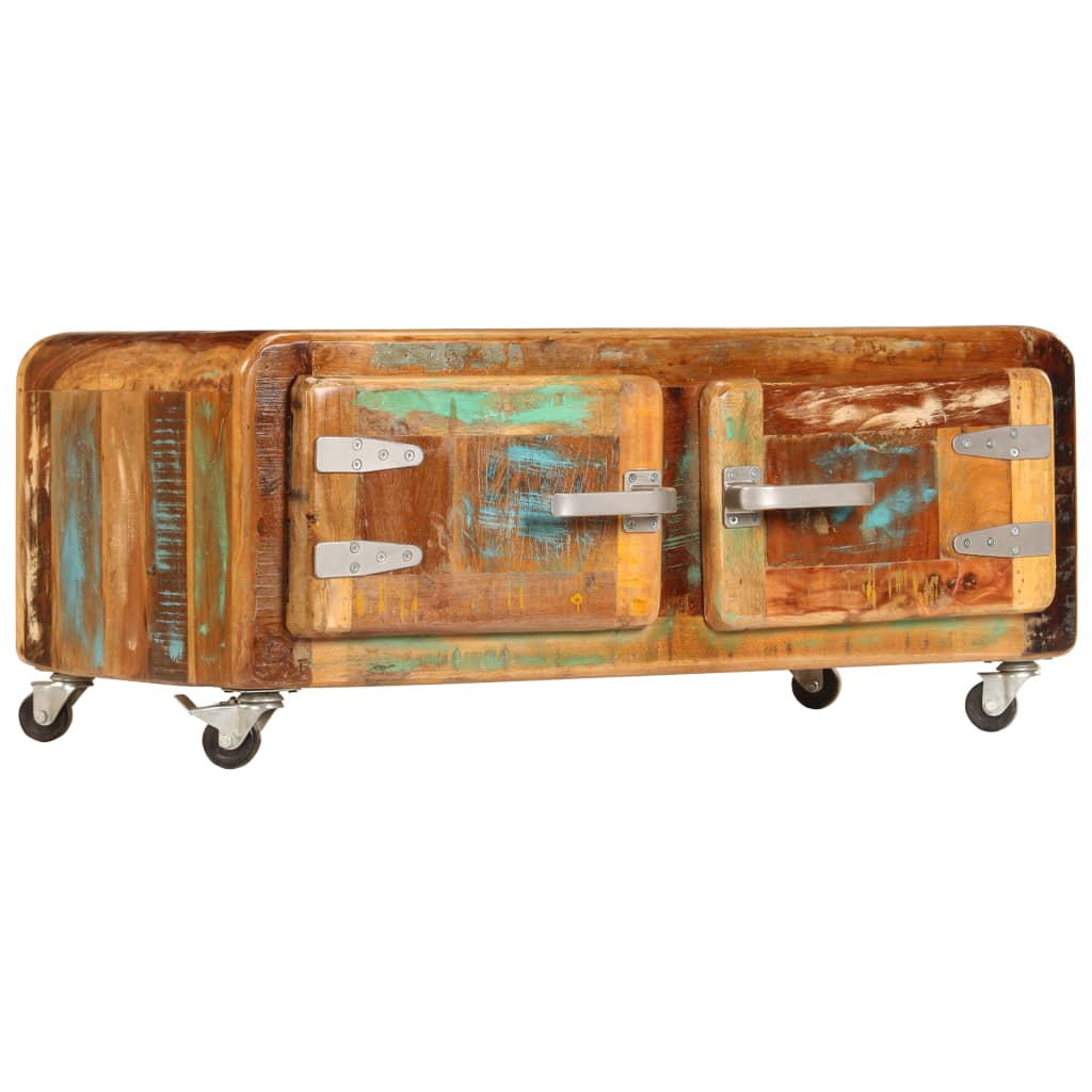 Couchtisch 85x55x40 cm Altholz Massiv