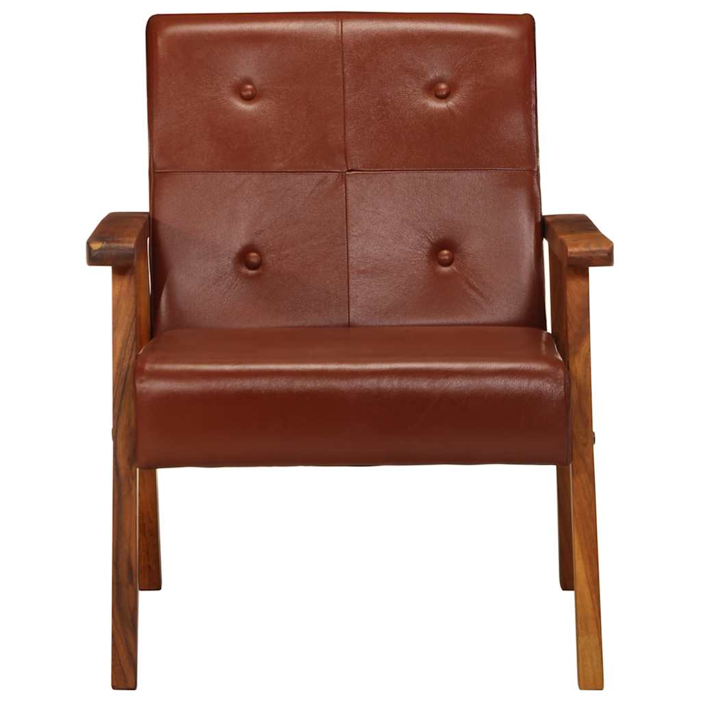 Sessel Braun Echtleder