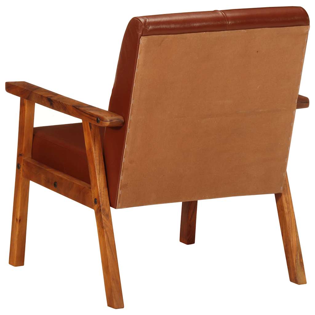 Sessel Braun Echtleder