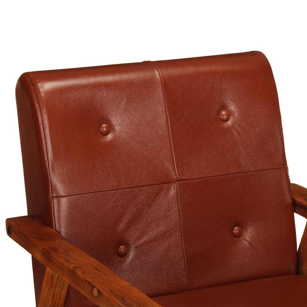 Sessel Braun Echtleder
