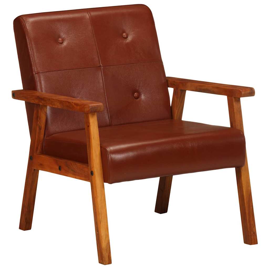 Sessel Braun Echtleder