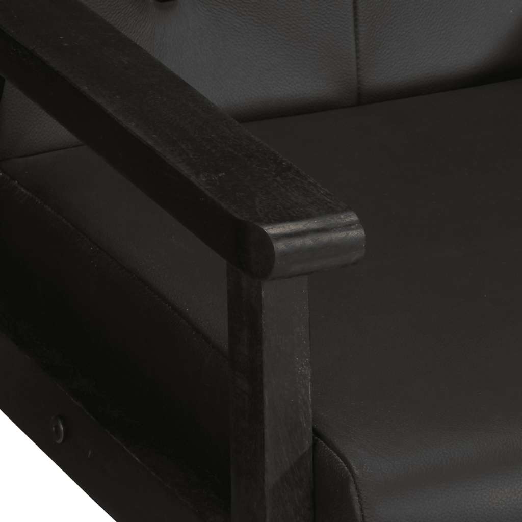 Sessel Schwarz Echtleder