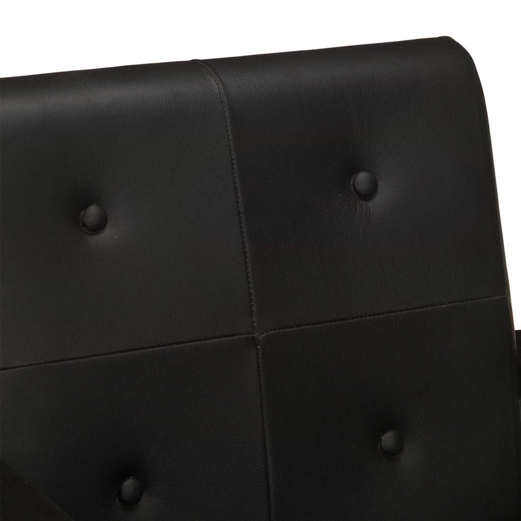 Sessel Schwarz Echtleder