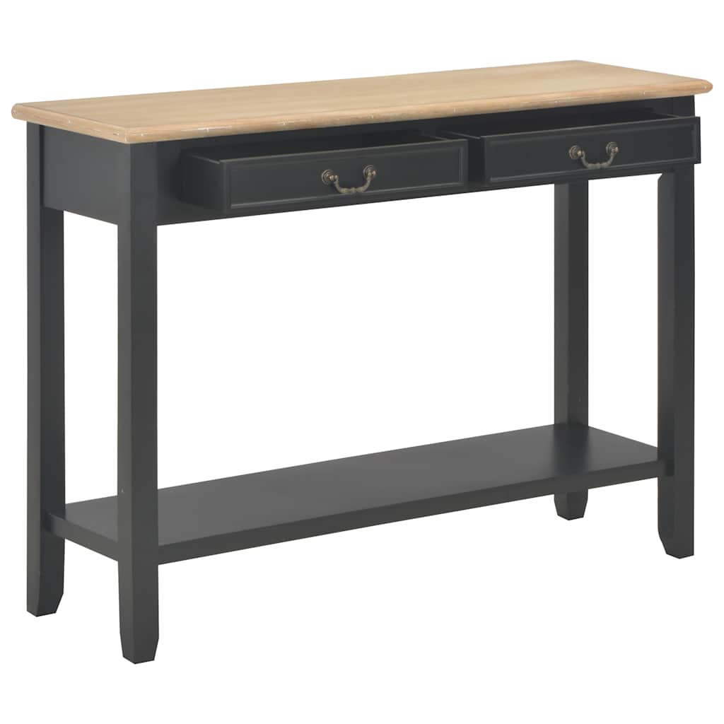 Konsolentisch Schwarz 110 x 35 x 80 cm Holz