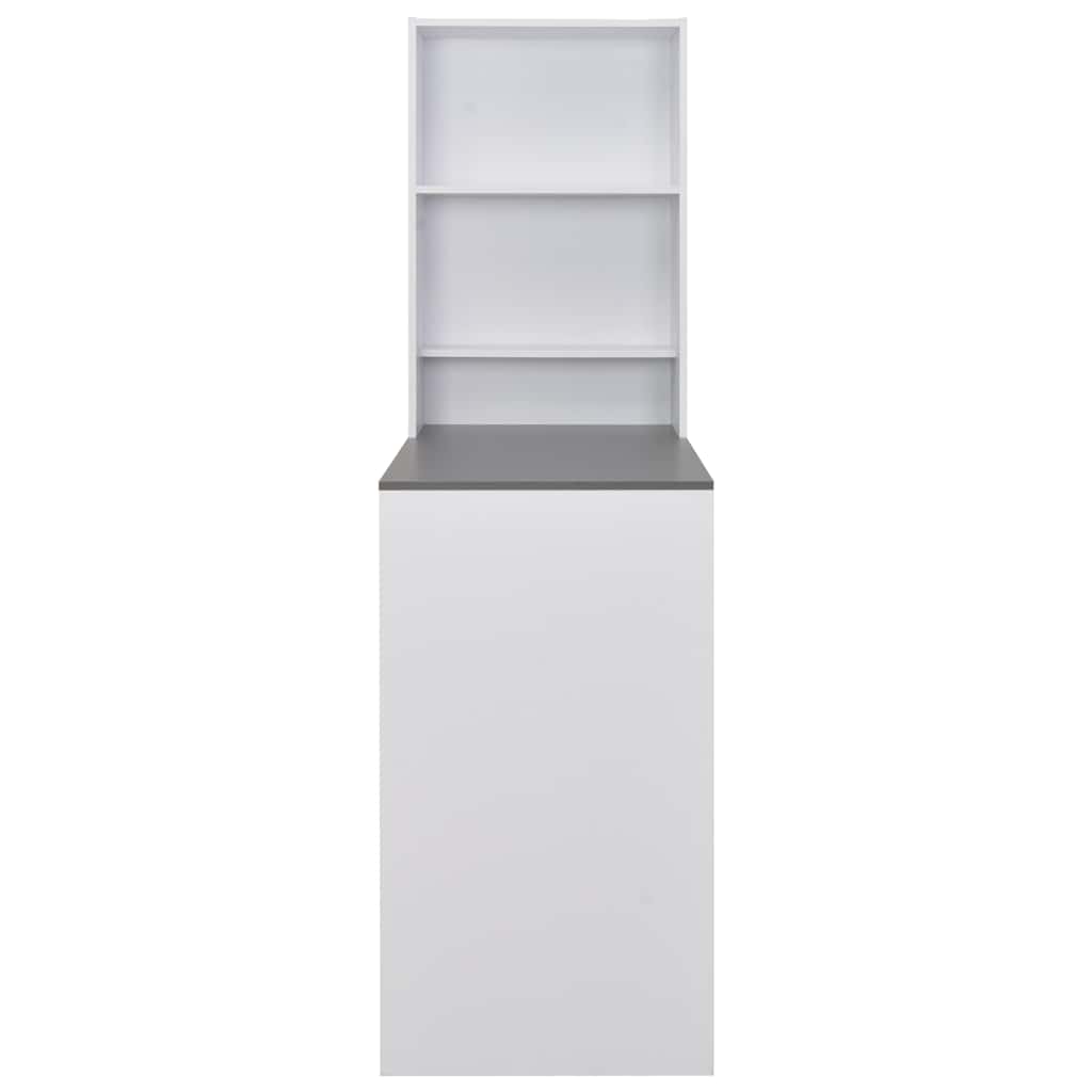 Bartisch mit Schrank Weiß 115x59x200 cm