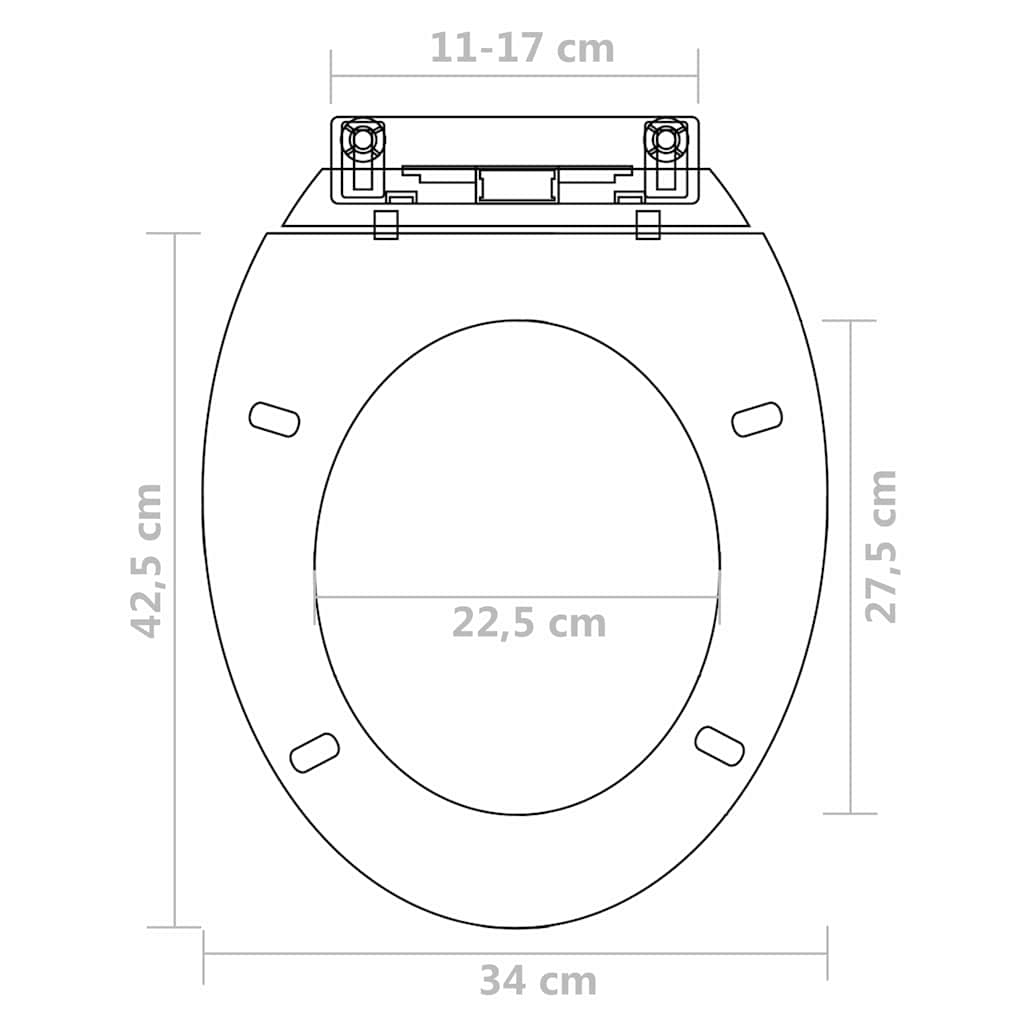 Toilettensitze mit Absenkautomatik 2 Stk. Kunststoff Weiß