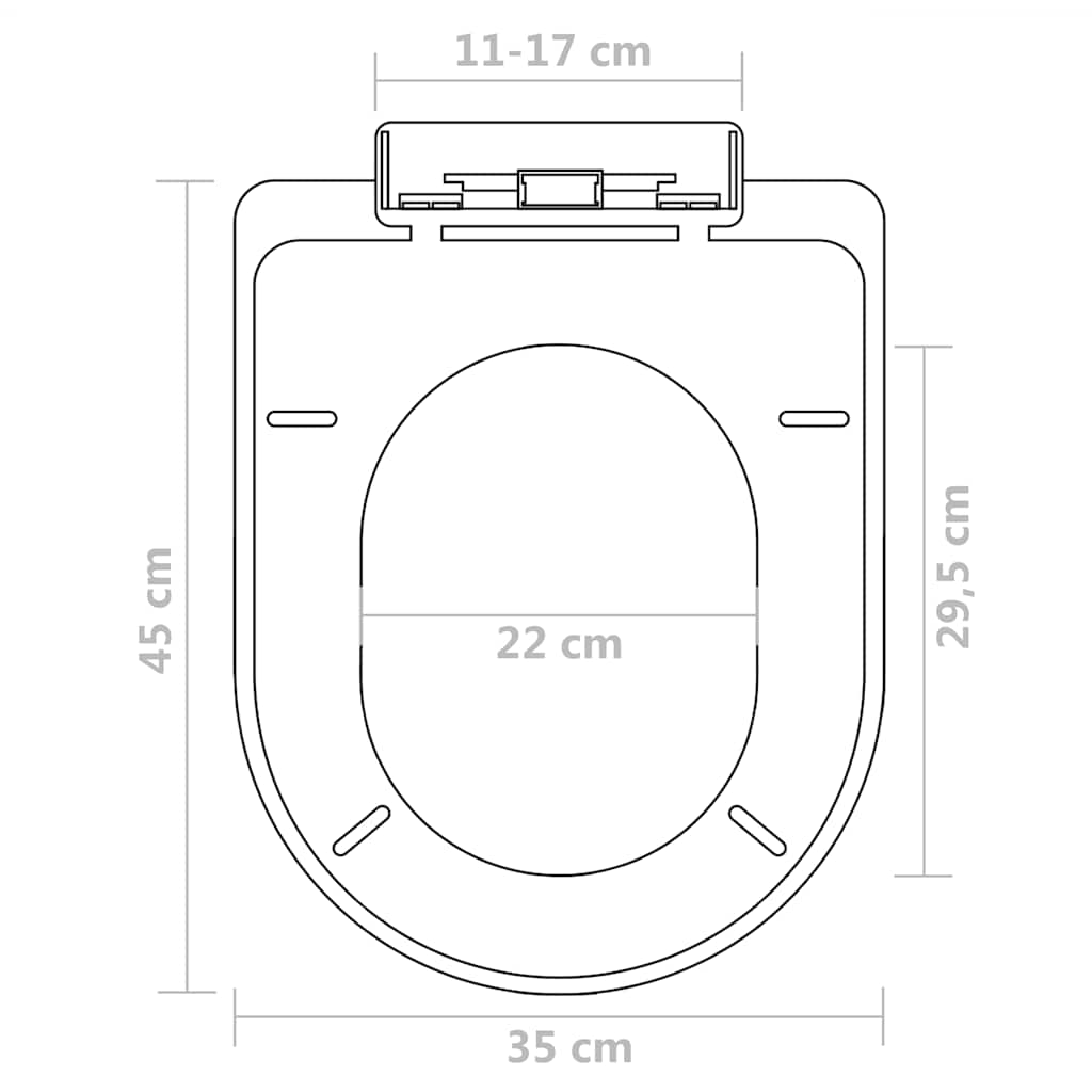 Toilettensitze mit Absenkautomatik 2 Stk. Kunststoff Weiß