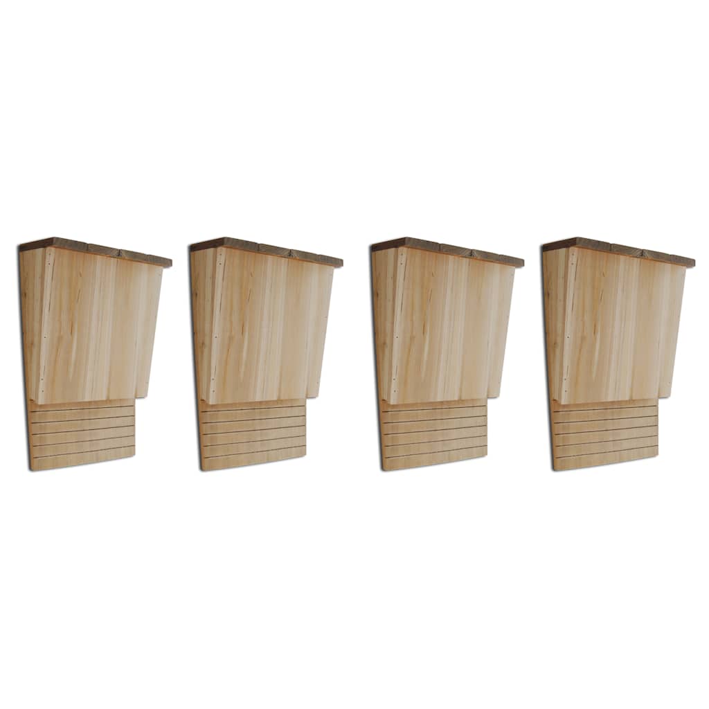 Fledermaushäuser 4 Stk. 22 x 12 x 34 cm Holz