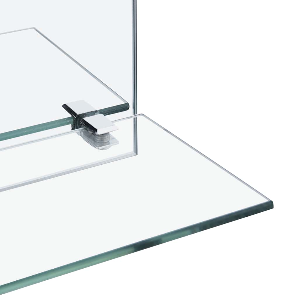 Wandspiegel mit Regal 30×30 cm Hartglas