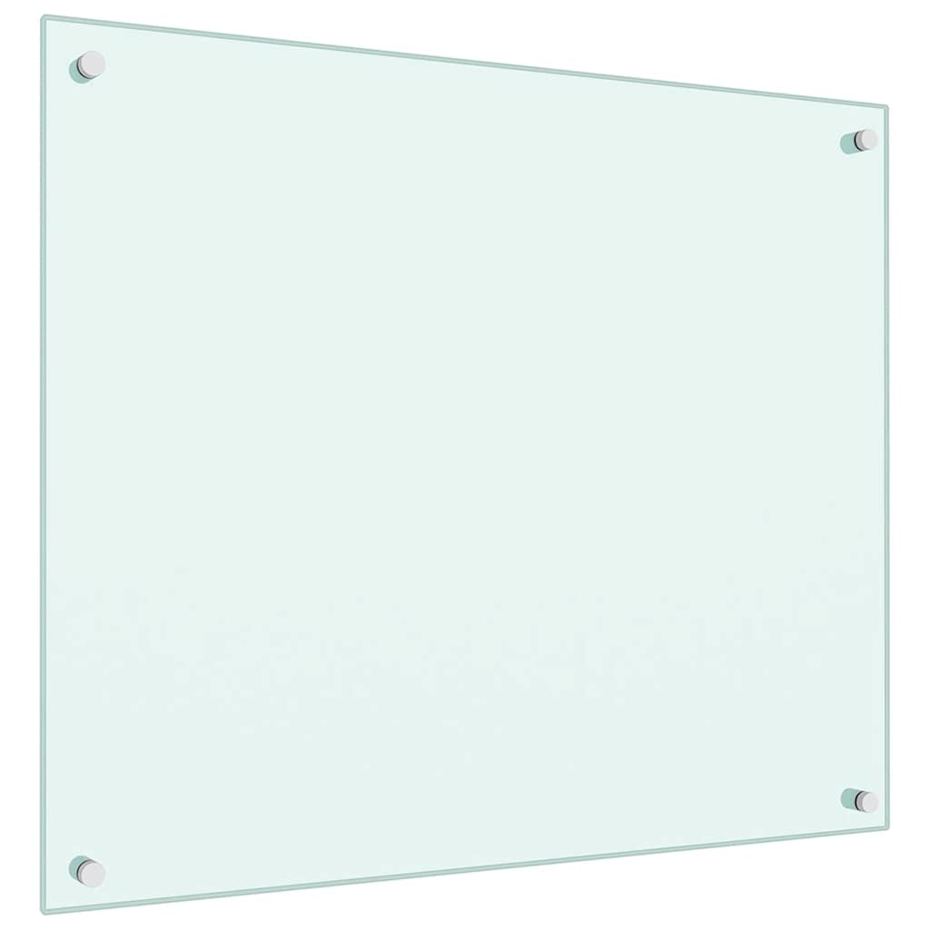 Küchenrückwand Milchweiß 70x60 cm Hartglas