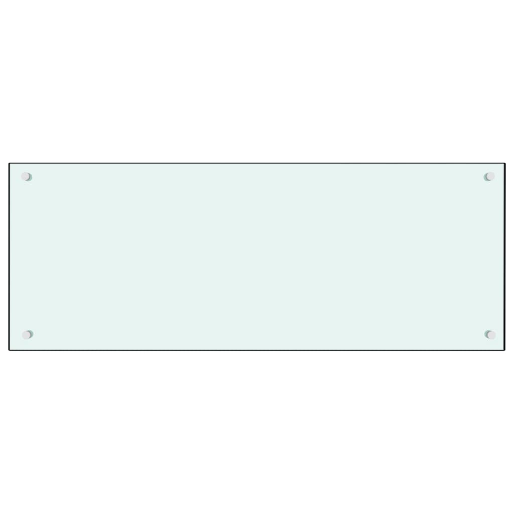 Küchenrückwand Milchweiß 100x40 cm Hartglas