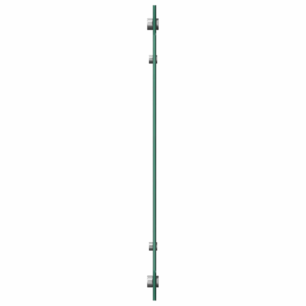 Küchenrückwand Schwarz 80x50 cm Hartglas