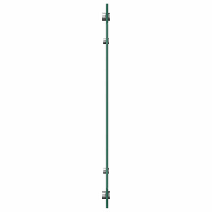 Küchenrückwand Schwarz 90x40 cm Hartglas