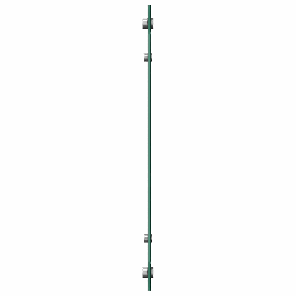 Küchenrückwand Schwarz 100x50 cm Hartglas
