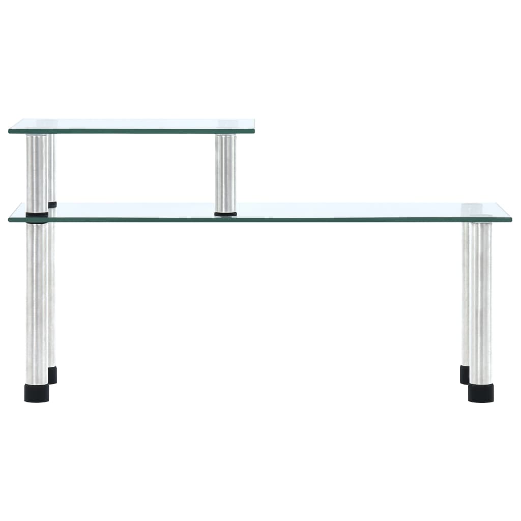 Étagère de cuisine transparente 45×16×26 cm en verre trempé