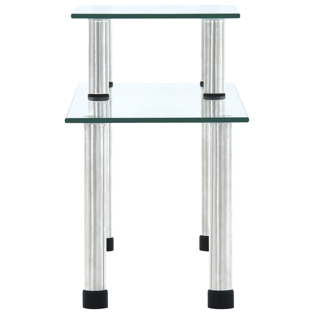 Étagère de cuisine transparente 45×16×26 cm en verre trempé