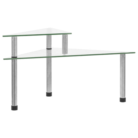 Étagère de cuisine transparente 49,5x35x19 cm en verre trempé