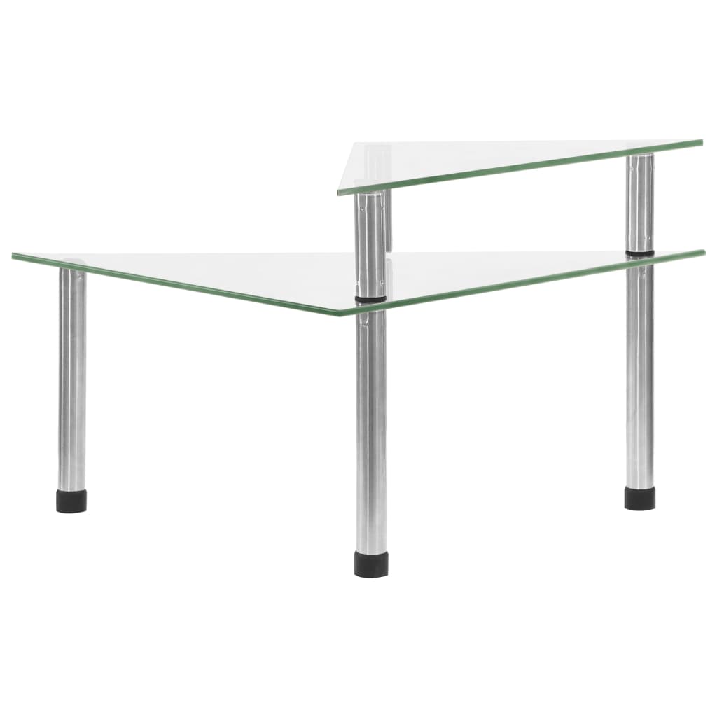 Étagère de cuisine transparente 49,5x35x19 cm en verre trempé