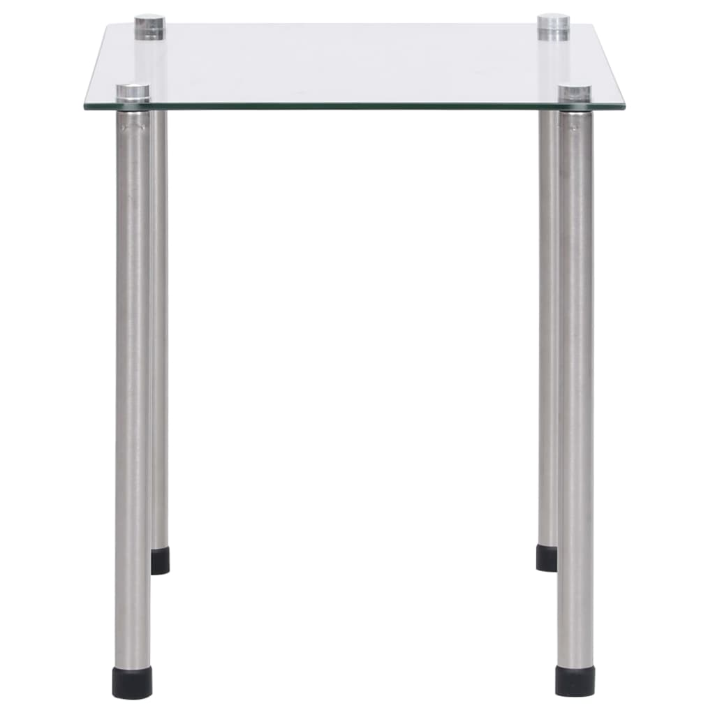 Satztische 3-tlg. Transparent Hartglas