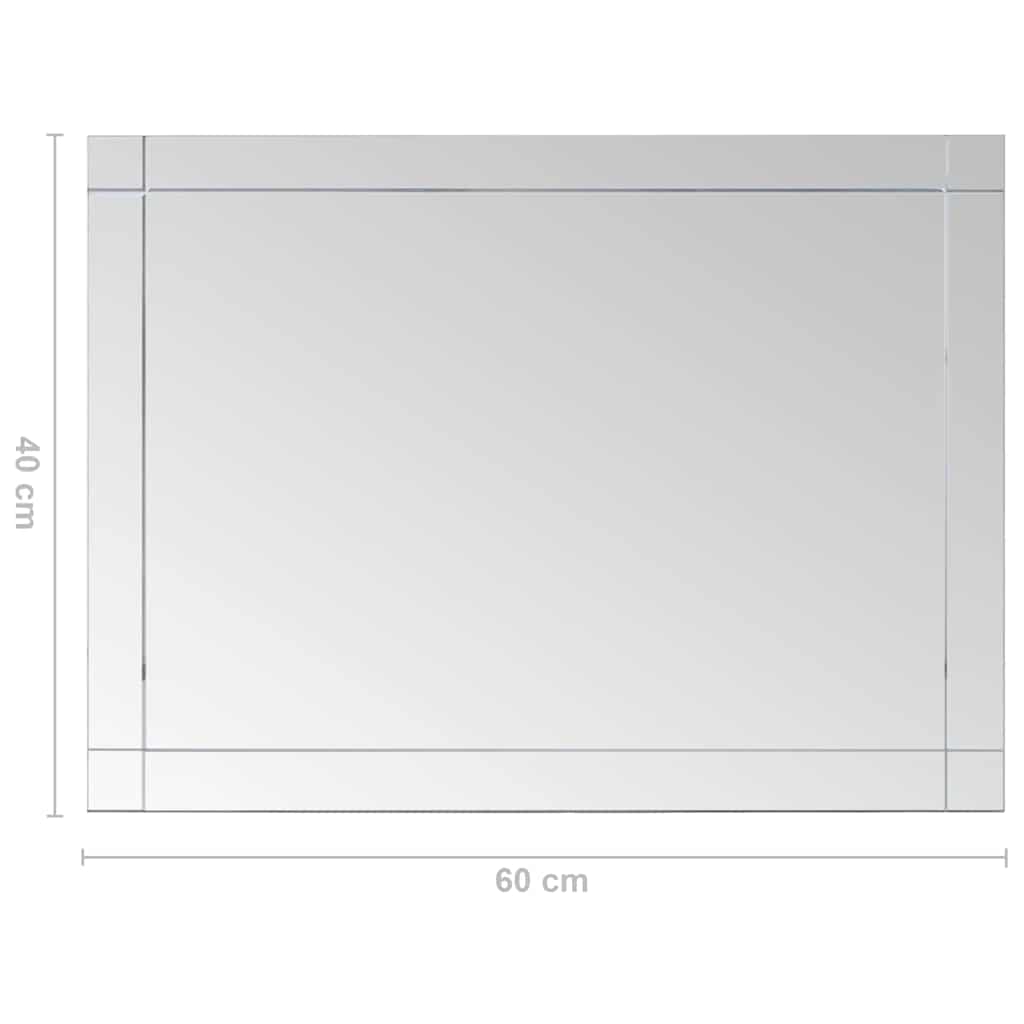 Wandspiegel 60x40 cm Glas