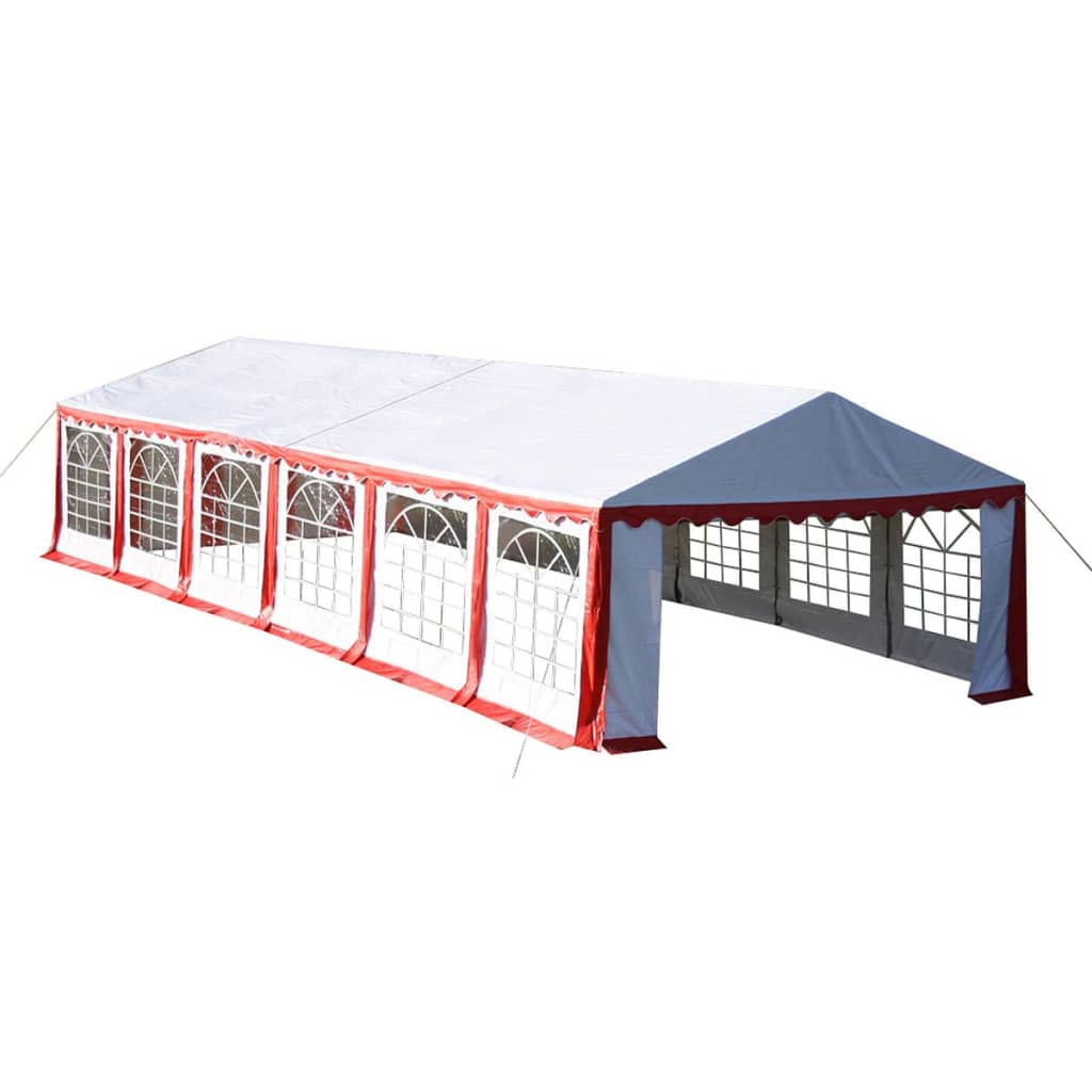 Ersatzdach Dachplane Seitenteile Festzelt Party Zelt 12 x 6m Rot&Weiß