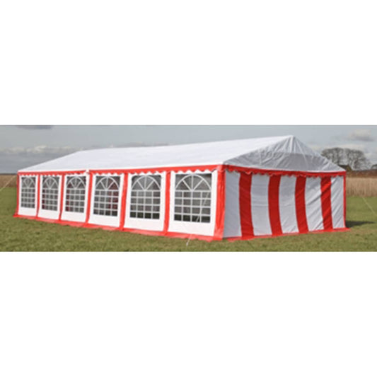 Ersatzdach Dachplane Seitenteile Festzelt Party Zelt 12 x 6m Rot&Weiß