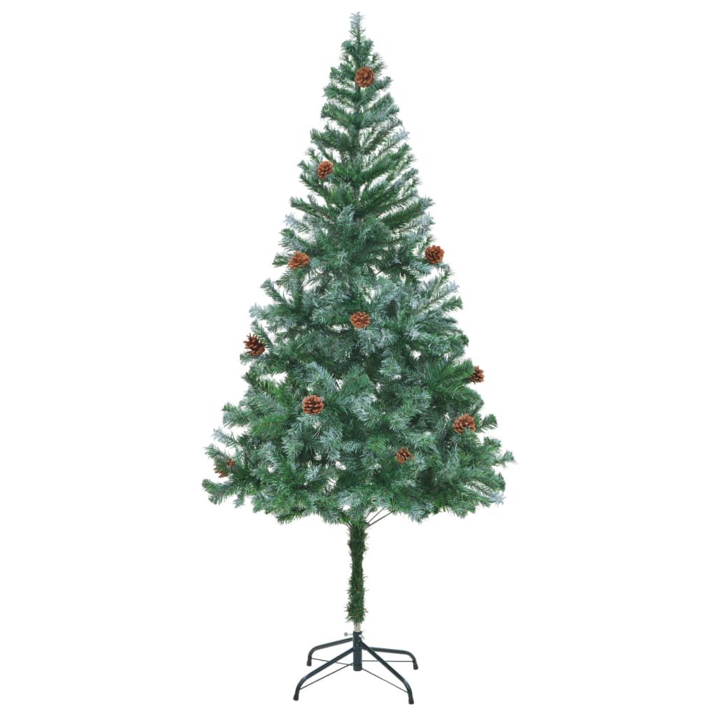 Sapin de Noël artificiel avec pommes de pin 180 cm