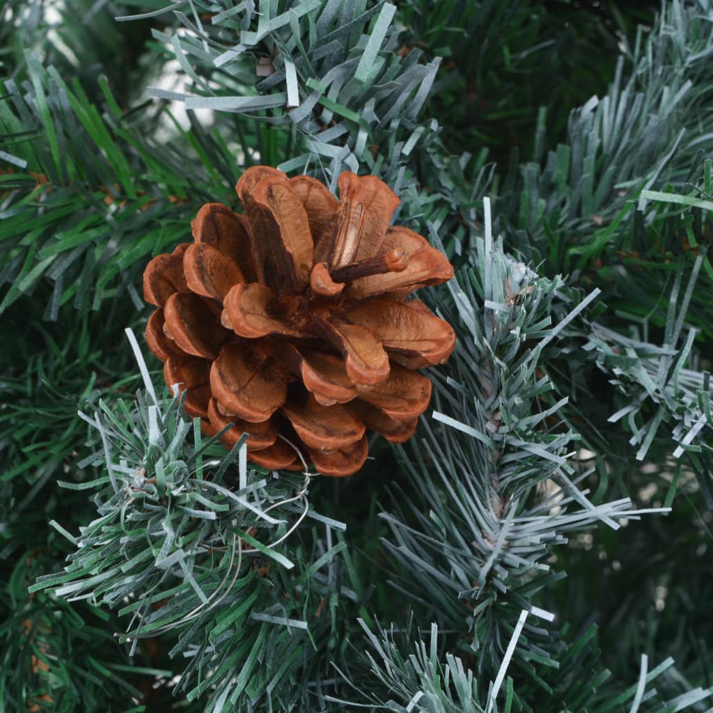 Sapin de Noël artificiel avec pommes de pin 180 cm