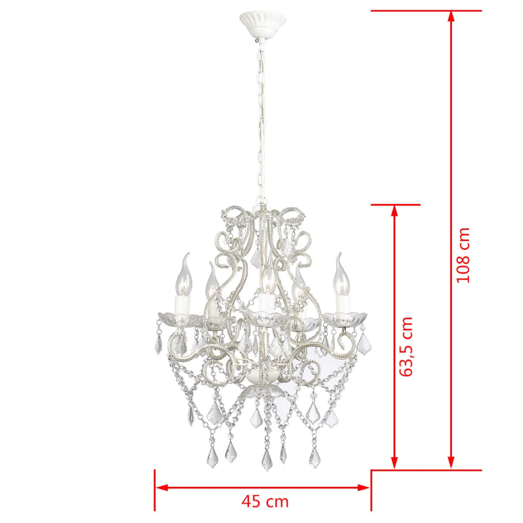 Lustre avec 2800 cristaux E14