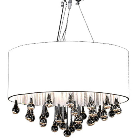 Lustre avec 85 cristaux blancs