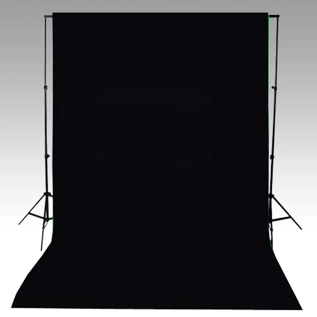 Fotohintergrund ohne Ständer Baumwolle Schwarz 600x300 cm