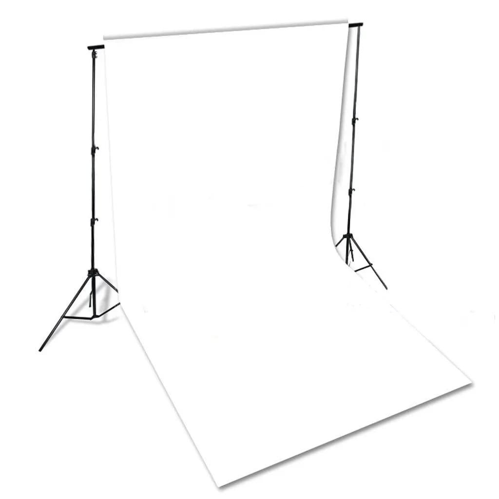 Fotohintergrund ohne Ständer Baumwolle Weiß 600x300 cm