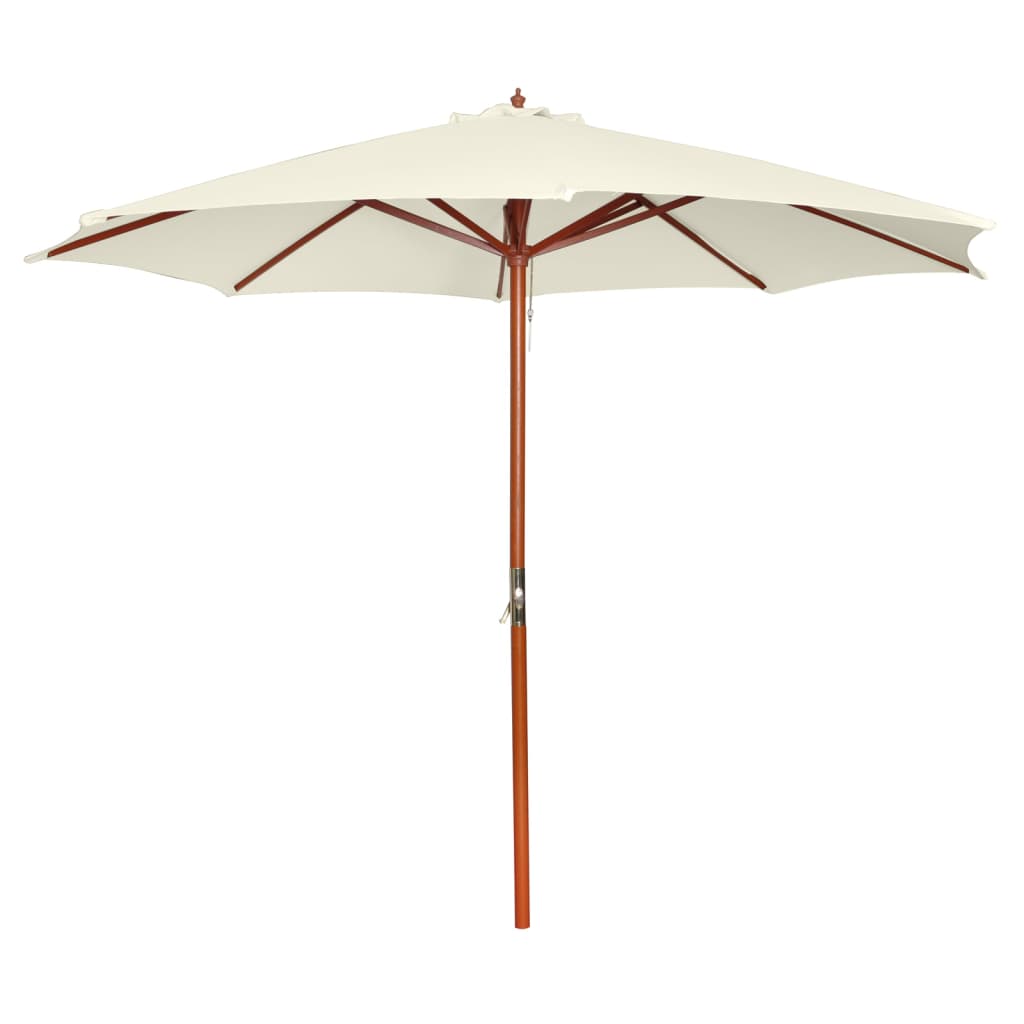 Parasol 300 x 258 cm blanc sable