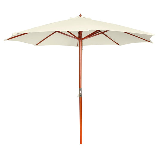 Parasol 300 x 258 cm blanc sable