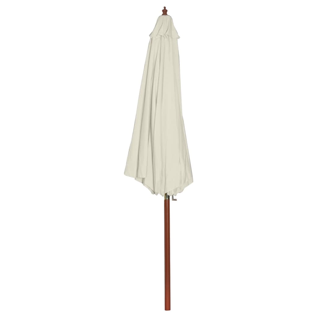 Parasol 300 x 258 cm blanc sable