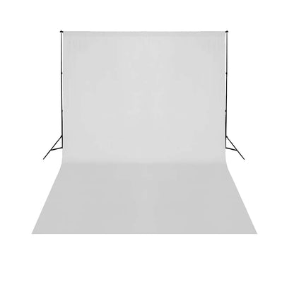 Teleskopischer Hintergrund-System + Weißer Hintergrund 3 x 5 m