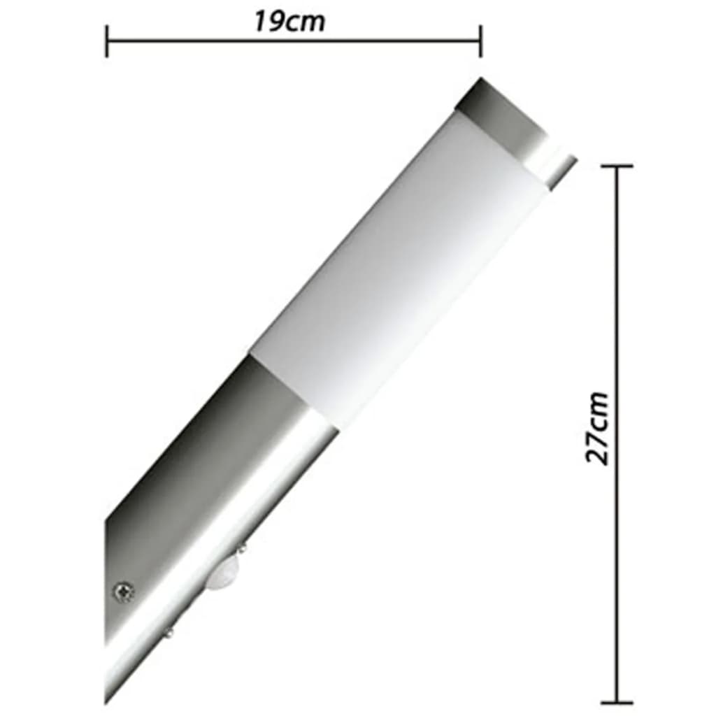 Gartenleuchten 2 Wandlampen mit Bewegungsmelder