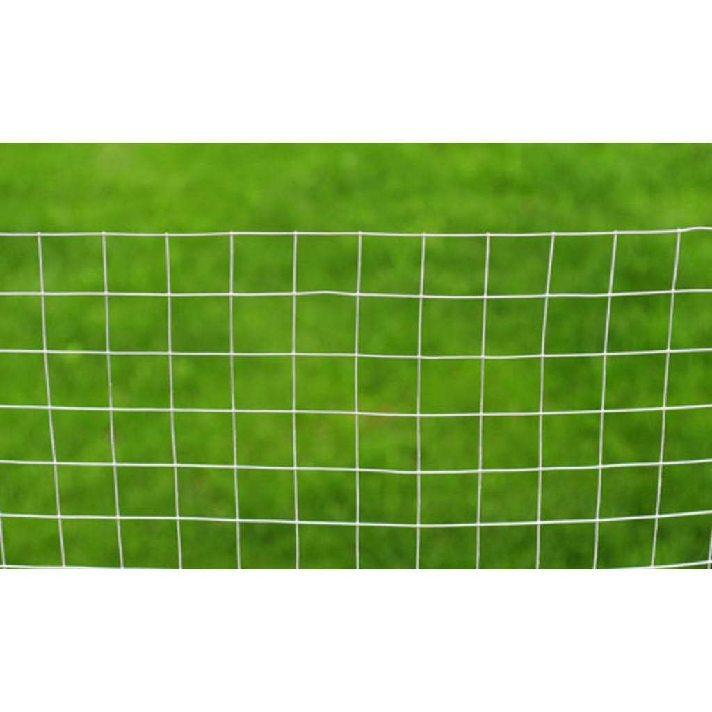 Maschendrahtzaun Verzinkter Stahl Quadratisch 1x25 m Silbern
