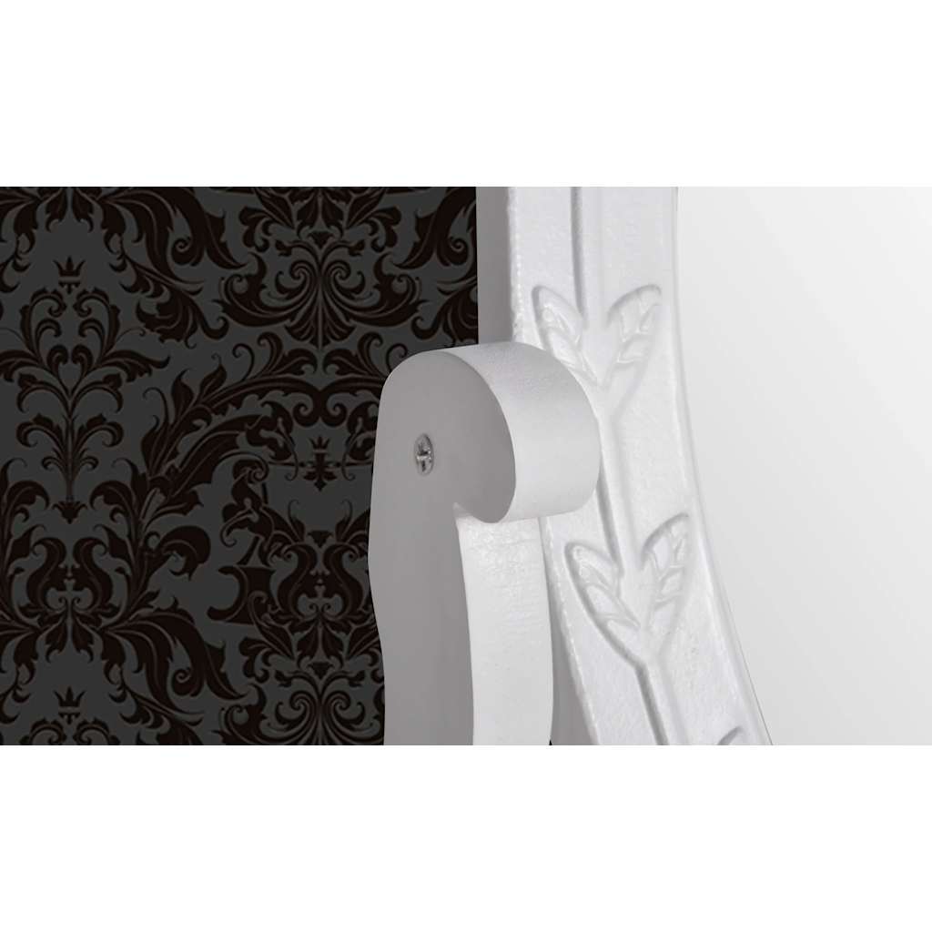 Schminktisch mit ovalem Schwenkspiegel MDF