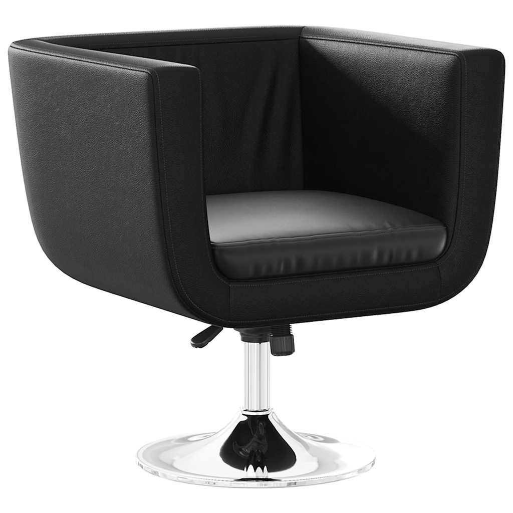 Barsessel Schwarz Kunstleder