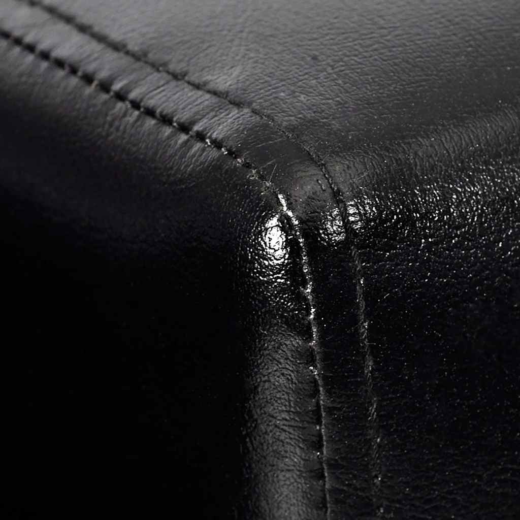 Würfel-Sessel Schwarz Kunstleder