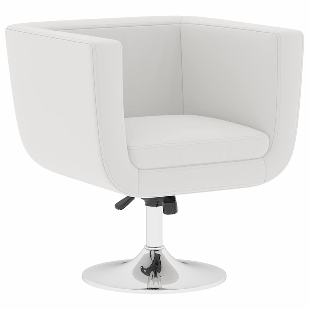 Barsessel 2 Stk. Weiß Kunstleder
