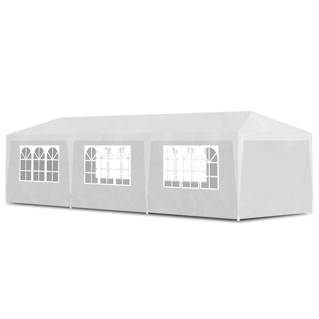 Tente de fête 3x9 m blanche