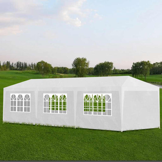 Tente de fête 3x9 m blanche