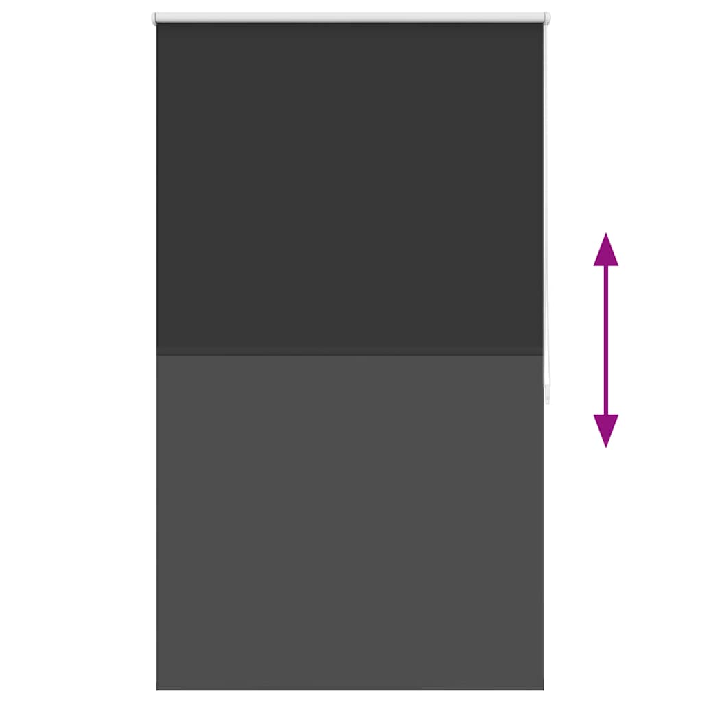Verdunkelungsrollo 84,4 x 175 cm, Stoffbreite 80 cm, schwarz