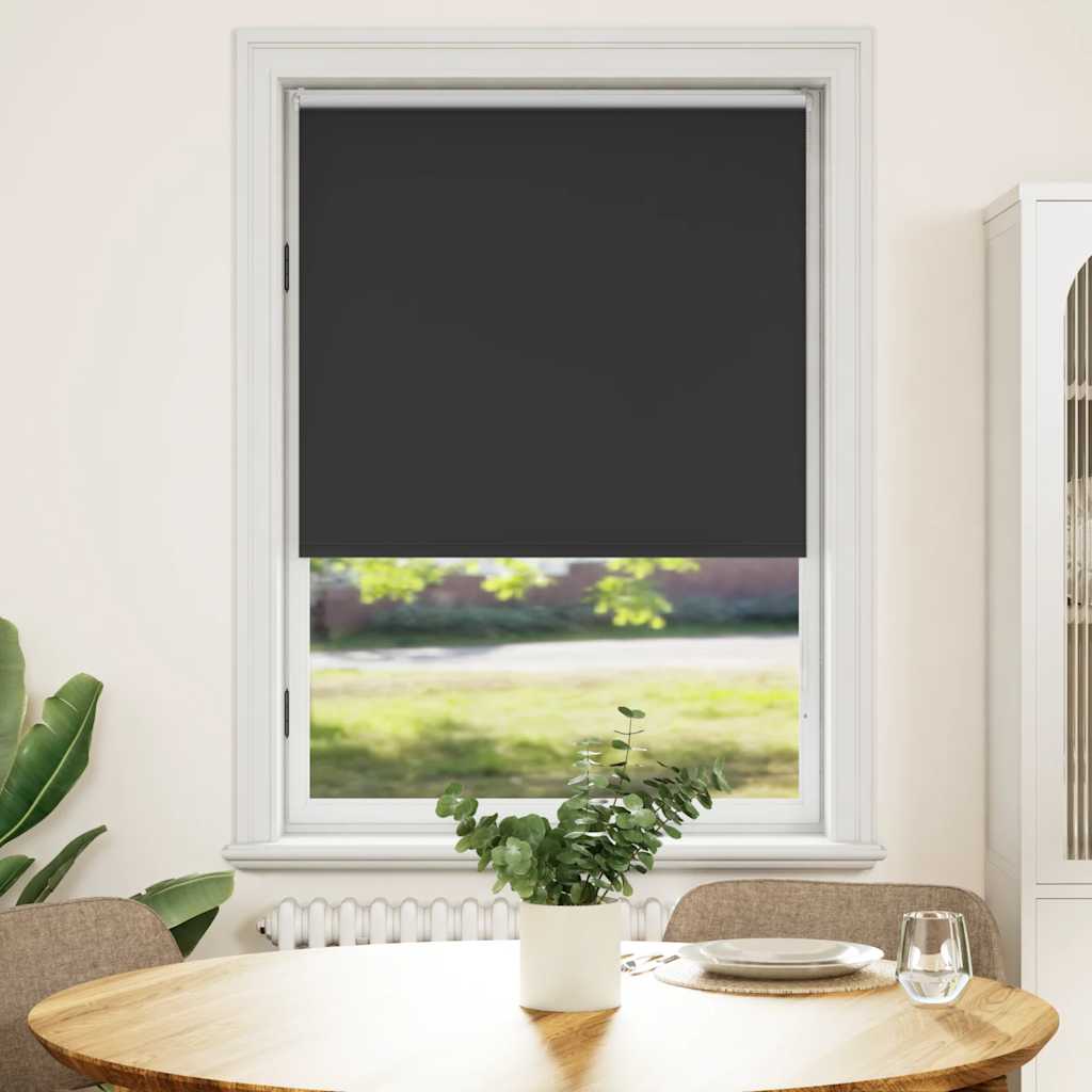 Verdunkelungsrollo 84,4 x 175 cm, Stoffbreite 80 cm, schwarz
