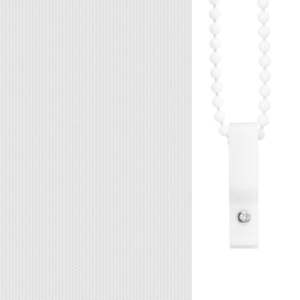 Verdunkelungsrollo 104,4 x 175 cm, Stoffbreite 100 cm, Weiß