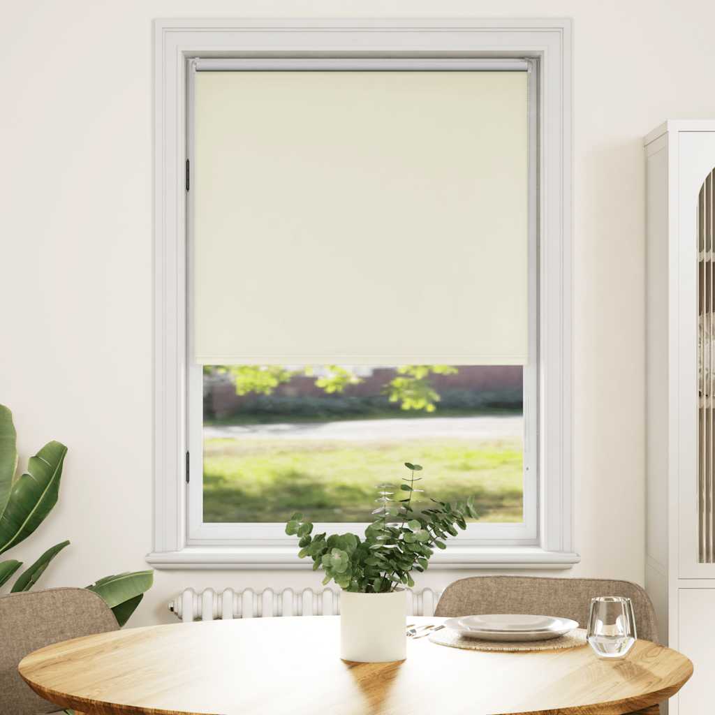 Verdunkelungsrollo 104,4 x 175 cm, Stoffbreite 100 cm, Gebrochen Weiß