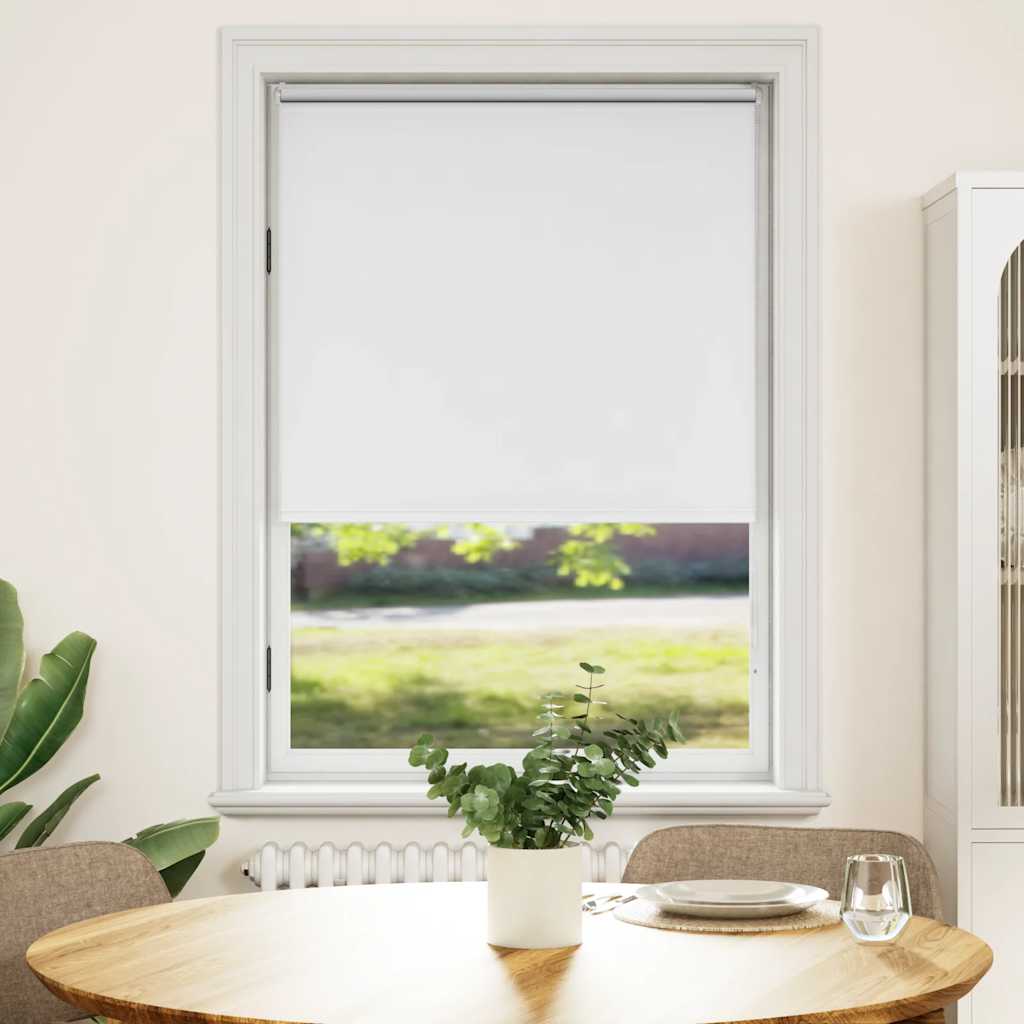 Verdunkelungsrollo 124,4 x 175 cm, Stoffbreite 120 cm, Weiß