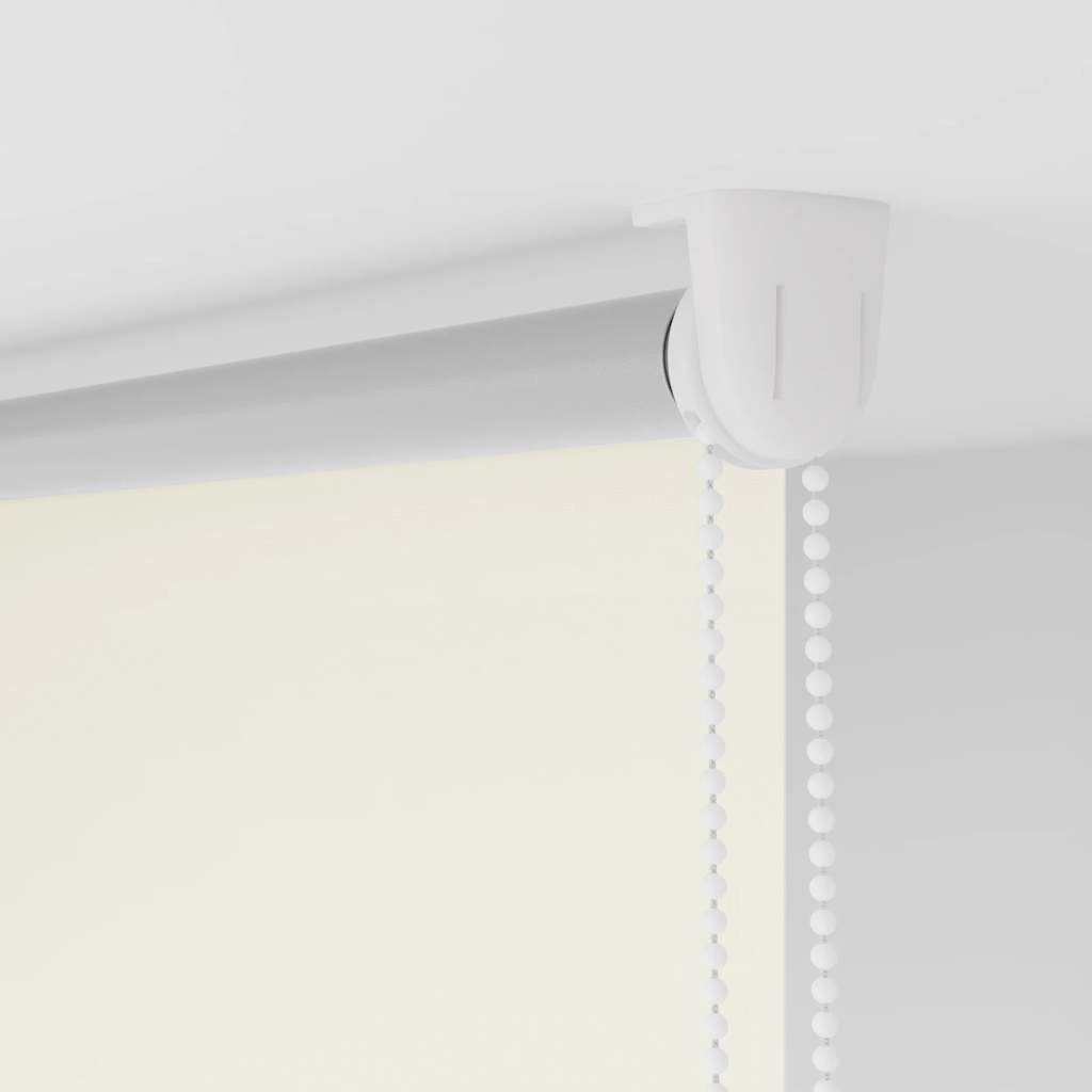 Verdunkelungsrollo 124,4 x 175 cm, Stoffbreite 120 cm, Gebrochen Weiß